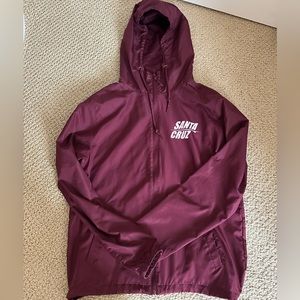 Women Maroon Windbreaker